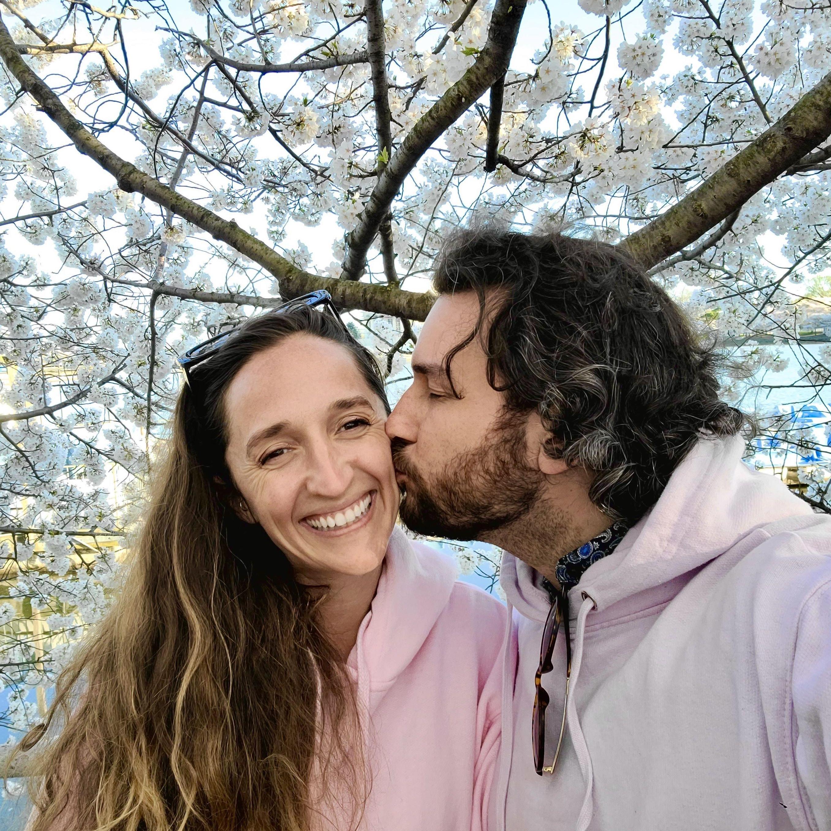 Checking out the Tidal Basin Cherry Blossoms in Washington DC