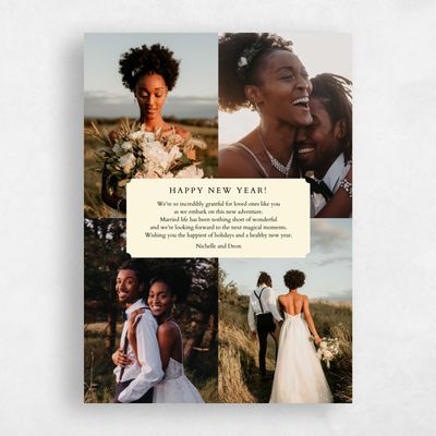 Beige Holiday Card - Delilah