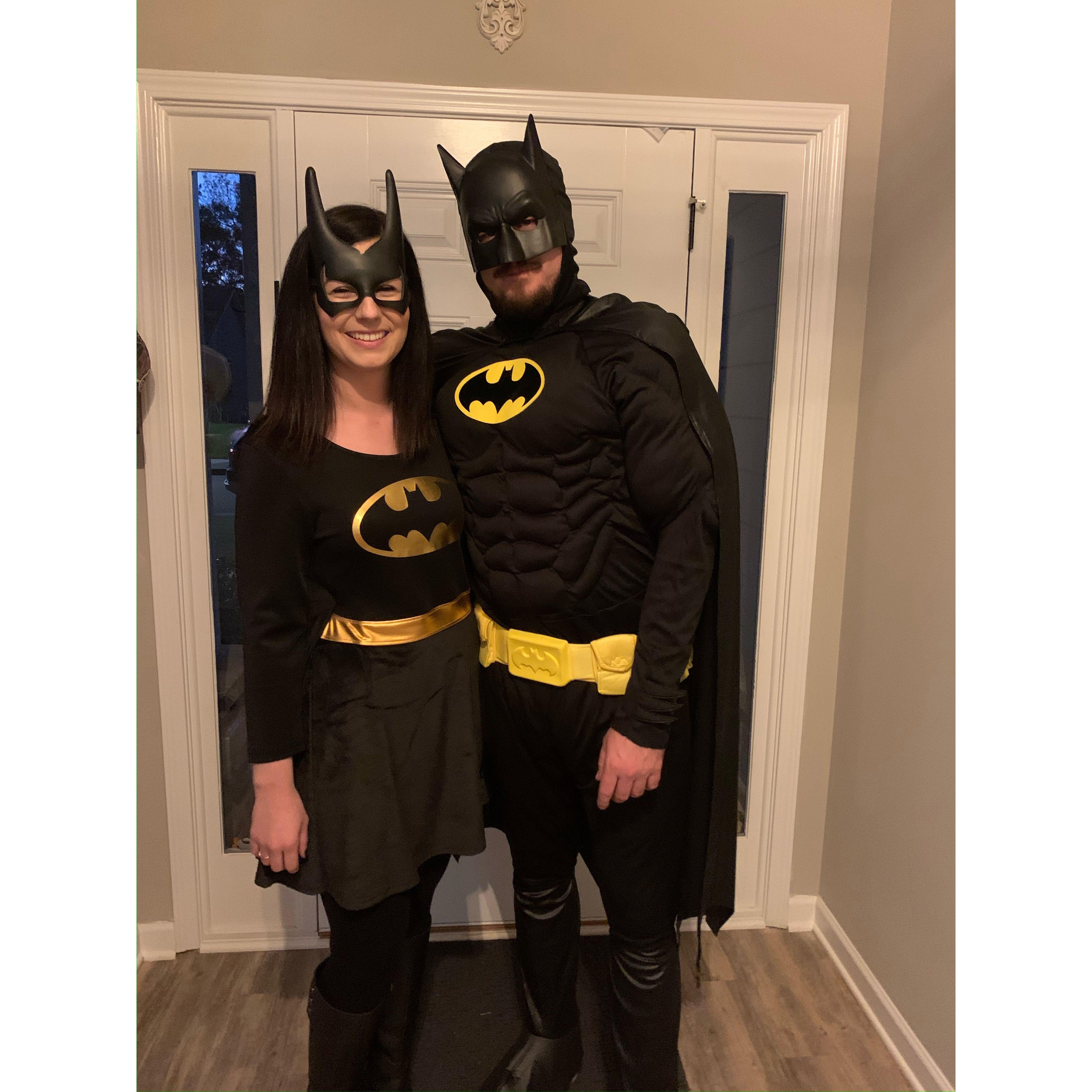 Our first Halloween! Dressing up with Mark's family has become one of our favorite traditions.