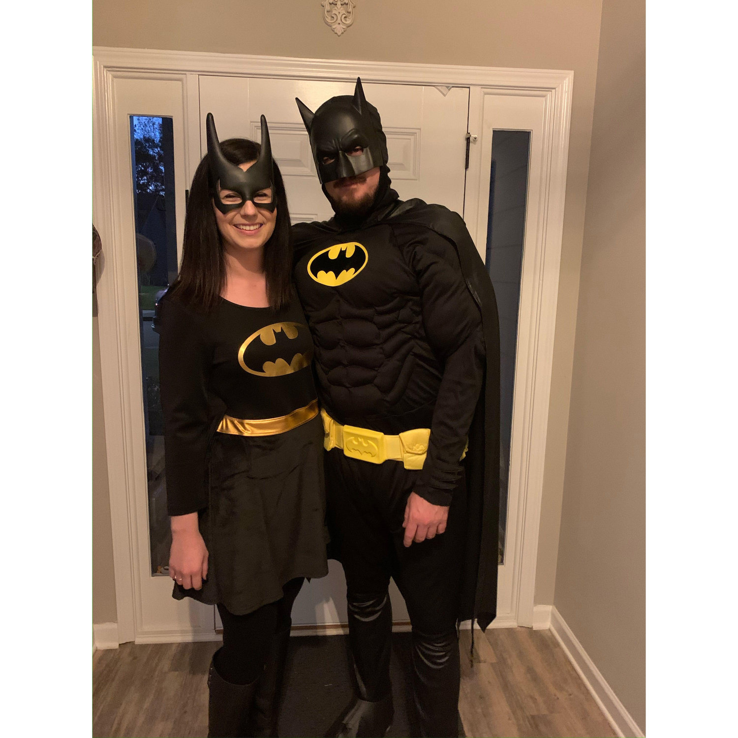 Our first Halloween! Dressing up with Mark's family has become one of our favorite traditions.