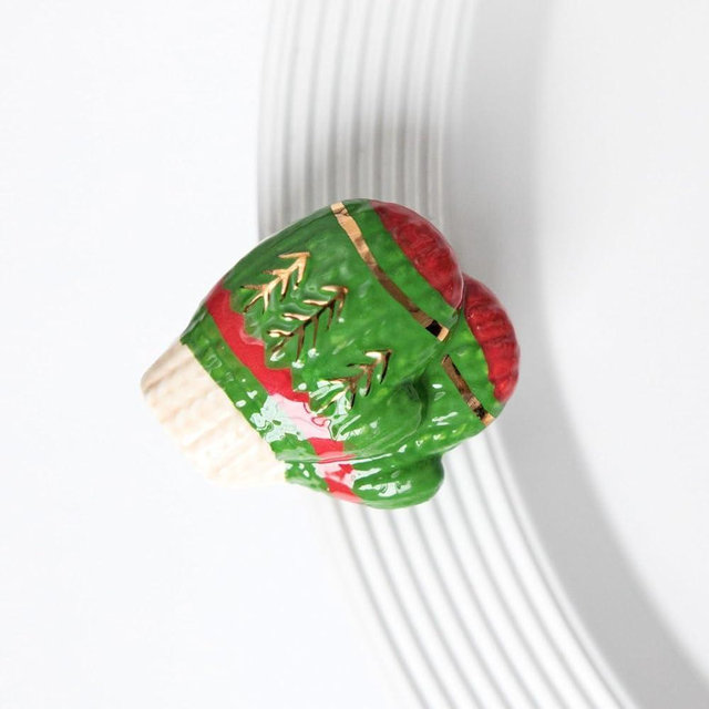 Nora Fleming Smitten Mittens (Mittens) - Hand-Painted Ceramic Christmas Decor - Winter Minis for The Home and Office