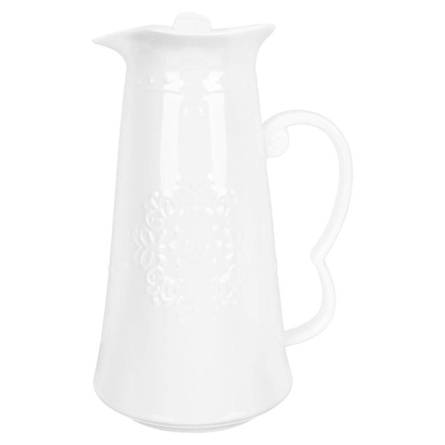 Cabilock Butterfly Juice Pot 8.85 Inch Embossed Water Jug with Lid Food-Safe Stainless Beverage Pitcher for Kitchen Home Dining and Outdoor Use