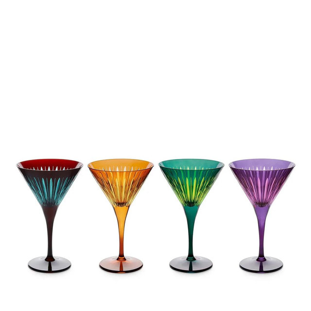 Prism Martini Set of 4 - Assorted Colors