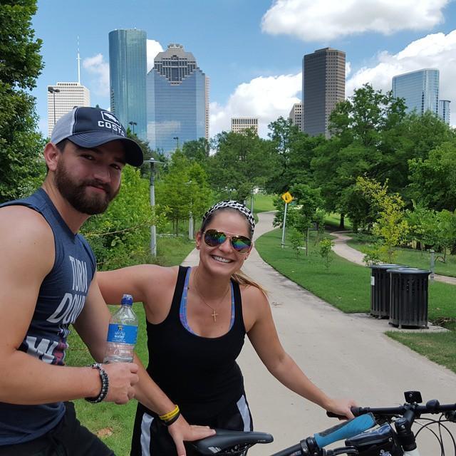 When we lived in The Heights - in Houston - one of our favorite things to do was bike from our apartment into downtown.