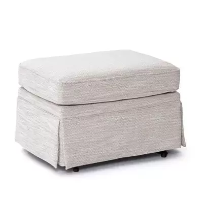 Best Chairs Glide Ottoman in Snow