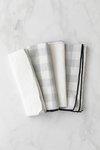 Pair of French Linen Napkins, Pearl
