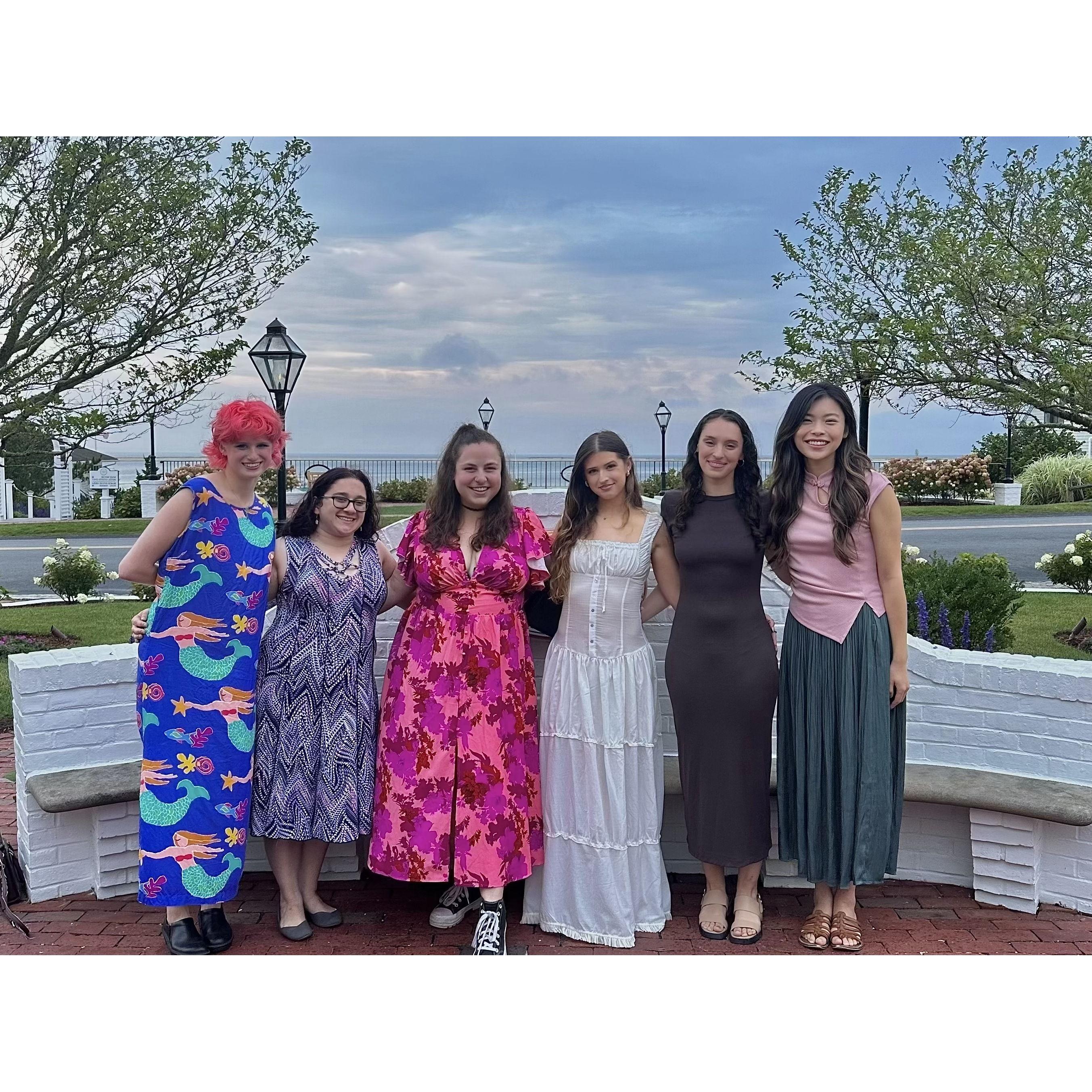 Caitlin's bachelorette party over Labor Day weekend in Chatham, Cape Cod