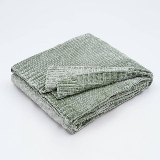 50"x60" Namaste Chenille Throw Blanket Green - Danskin
