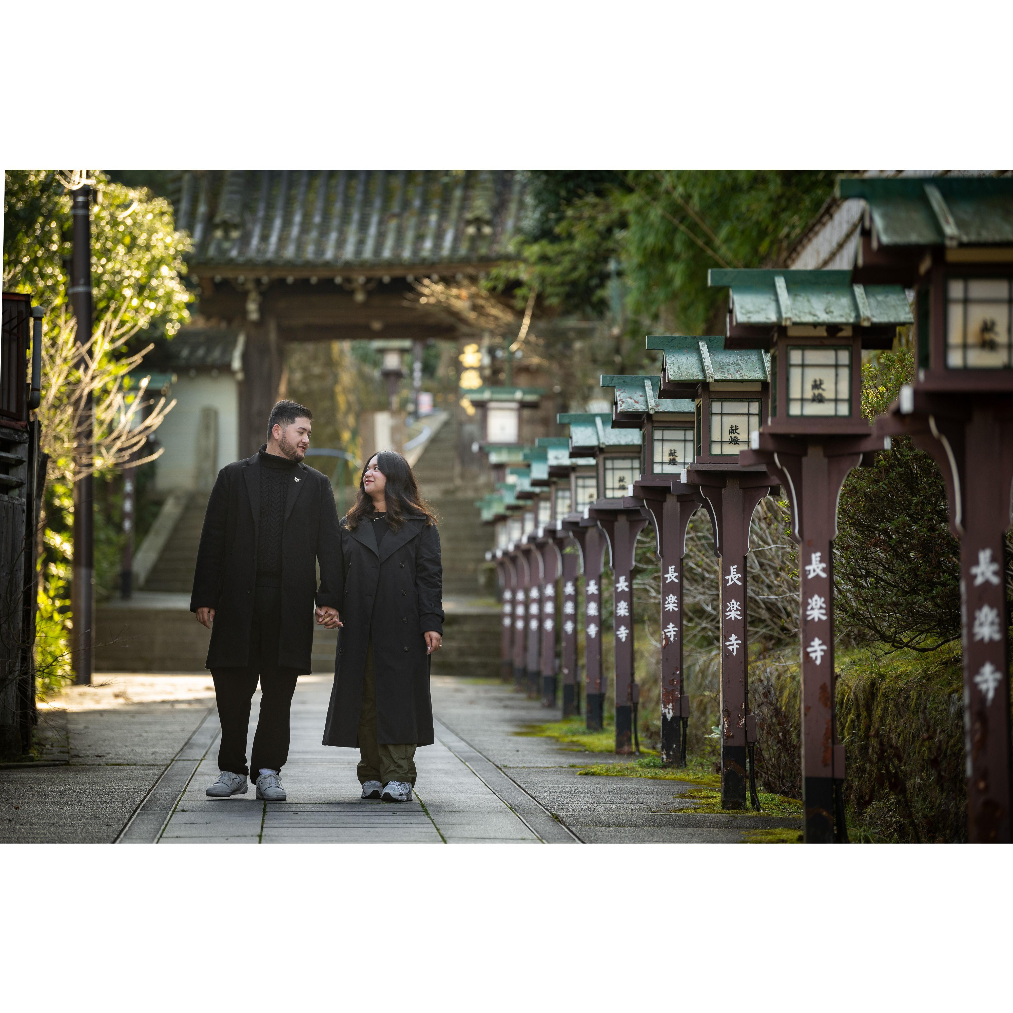 Our engagement in Kyoto, Japan
