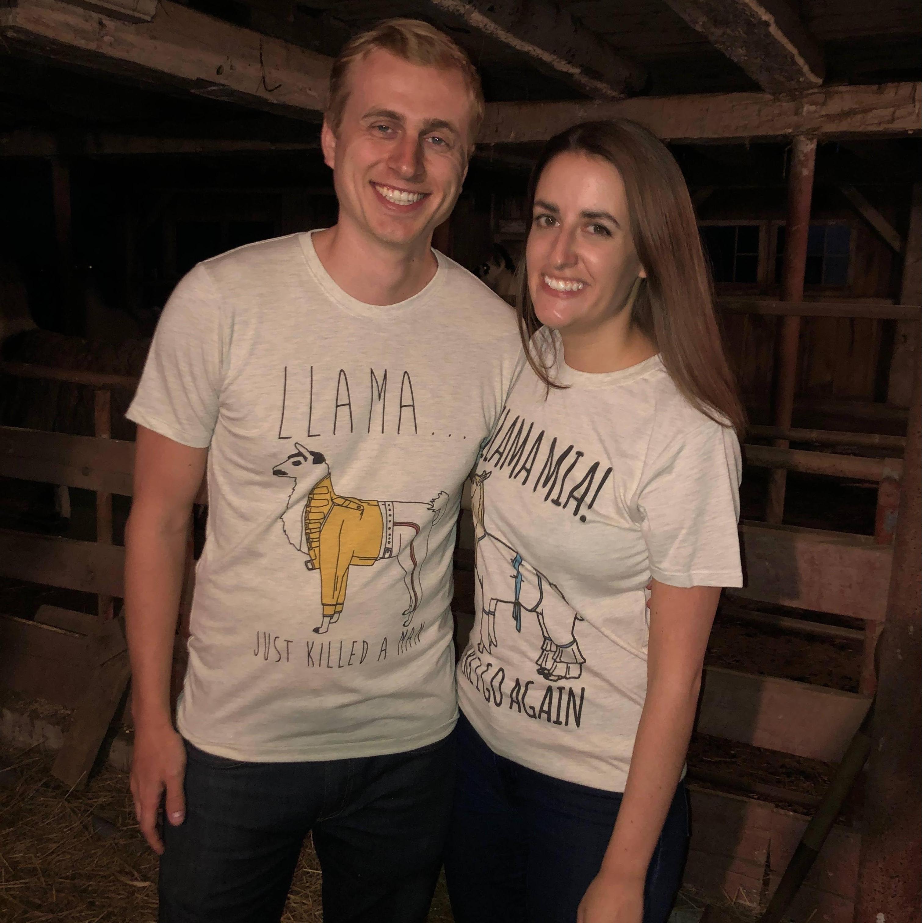 Our first Llamapalooza together. And yes, it's as magical as it sounds.