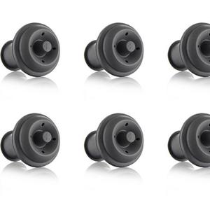 Vacu Vin Inc. - Vacu Vin Wine Saver Vacuum Stoppers Set of 6 – Grey