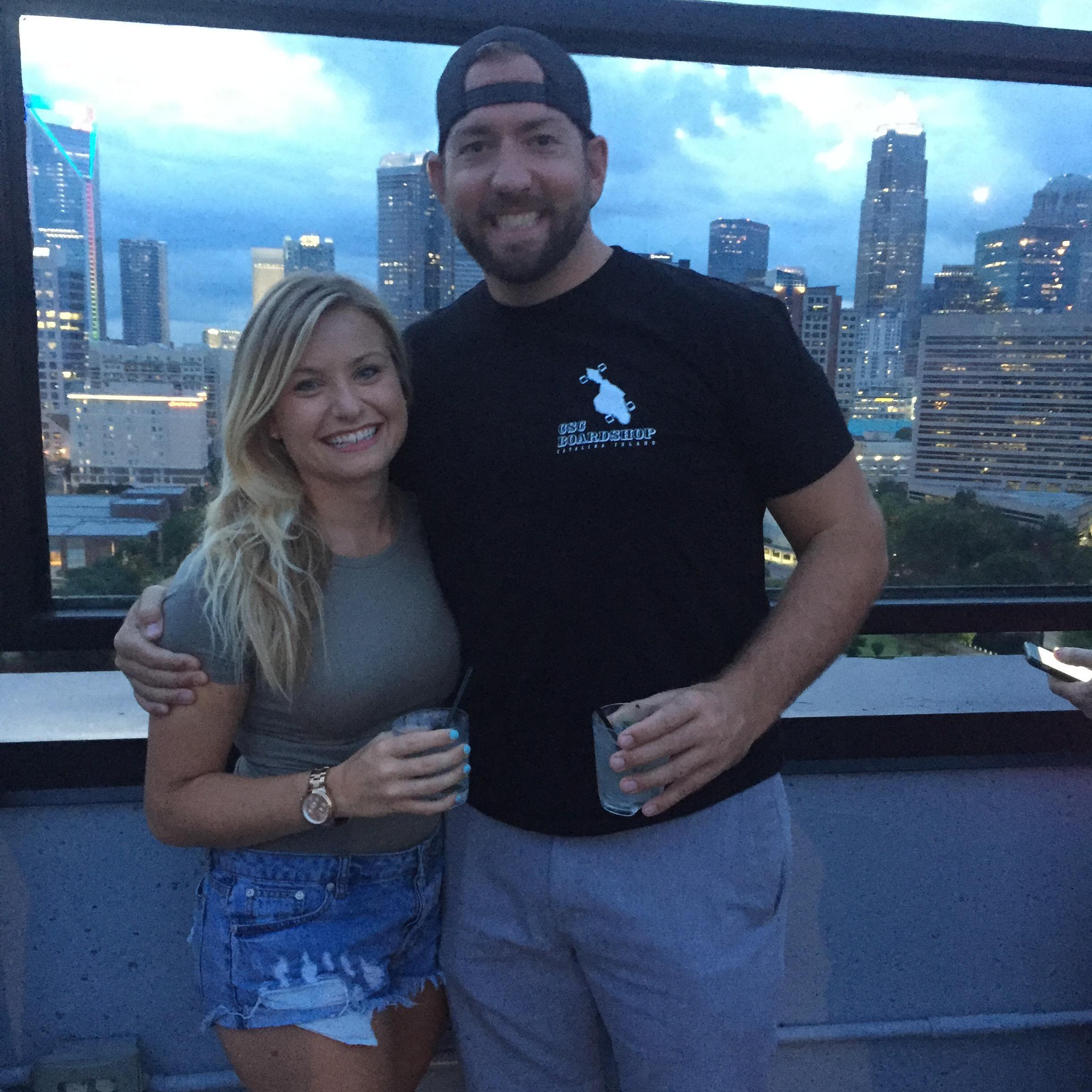 Exploring our new city! CLT from City Lights Rooftop
