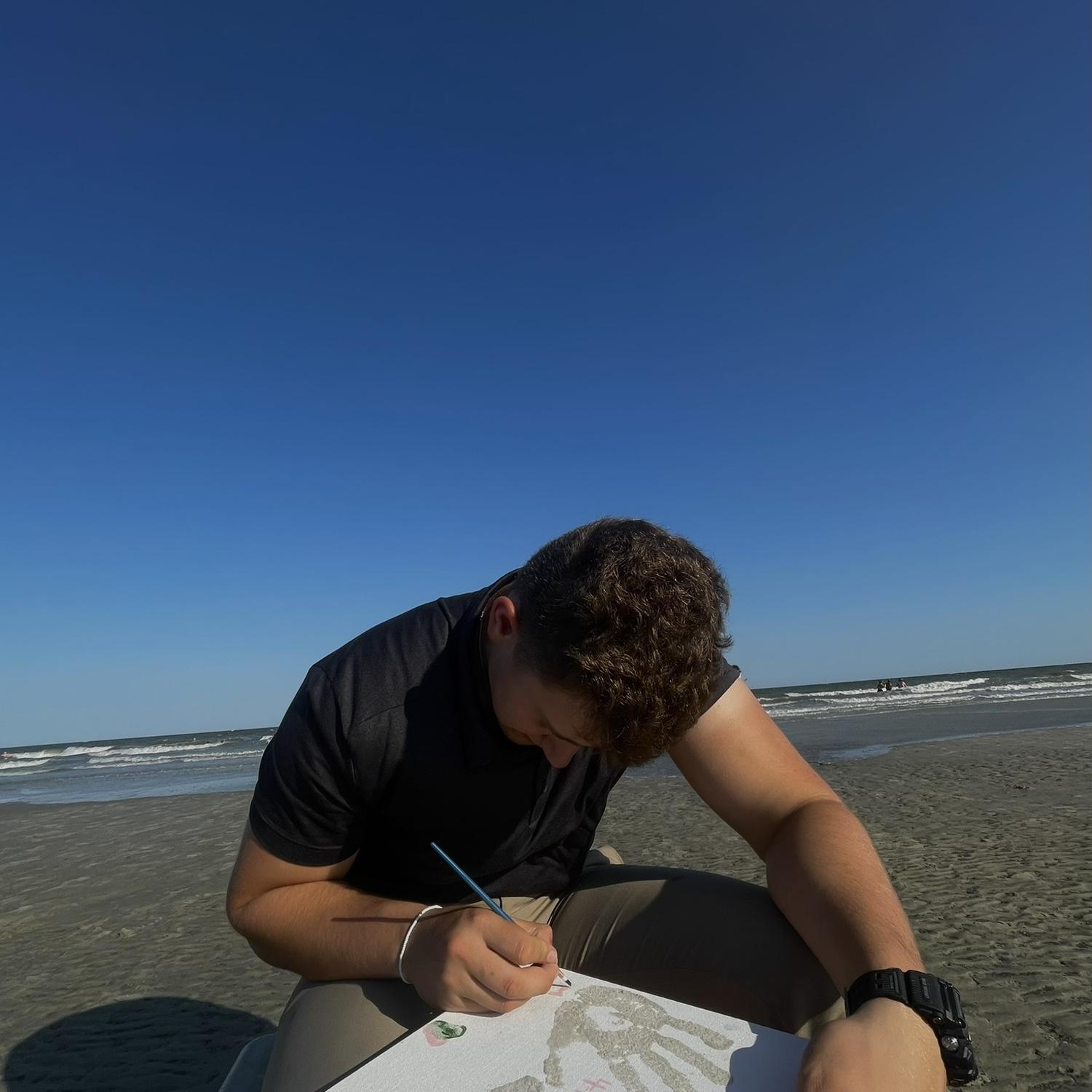 Beach date where Jonathan first asked me to be his girlfriend