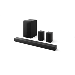 LG - 5.1-Channel S60TR Home Theater Soundbar with Wireless Subwoofer and Rear Speakers, Dolby Audio - Black