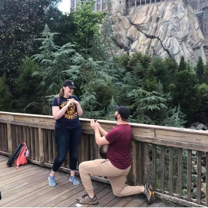 The big moment! March 10th, 2019 at Universal Studios Orlando, in front of Hogwarts Castle.