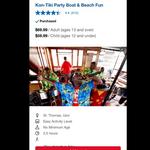 Day 4- St. Thomas USVI- Kon-Tiki Party Boat & Beach Fun