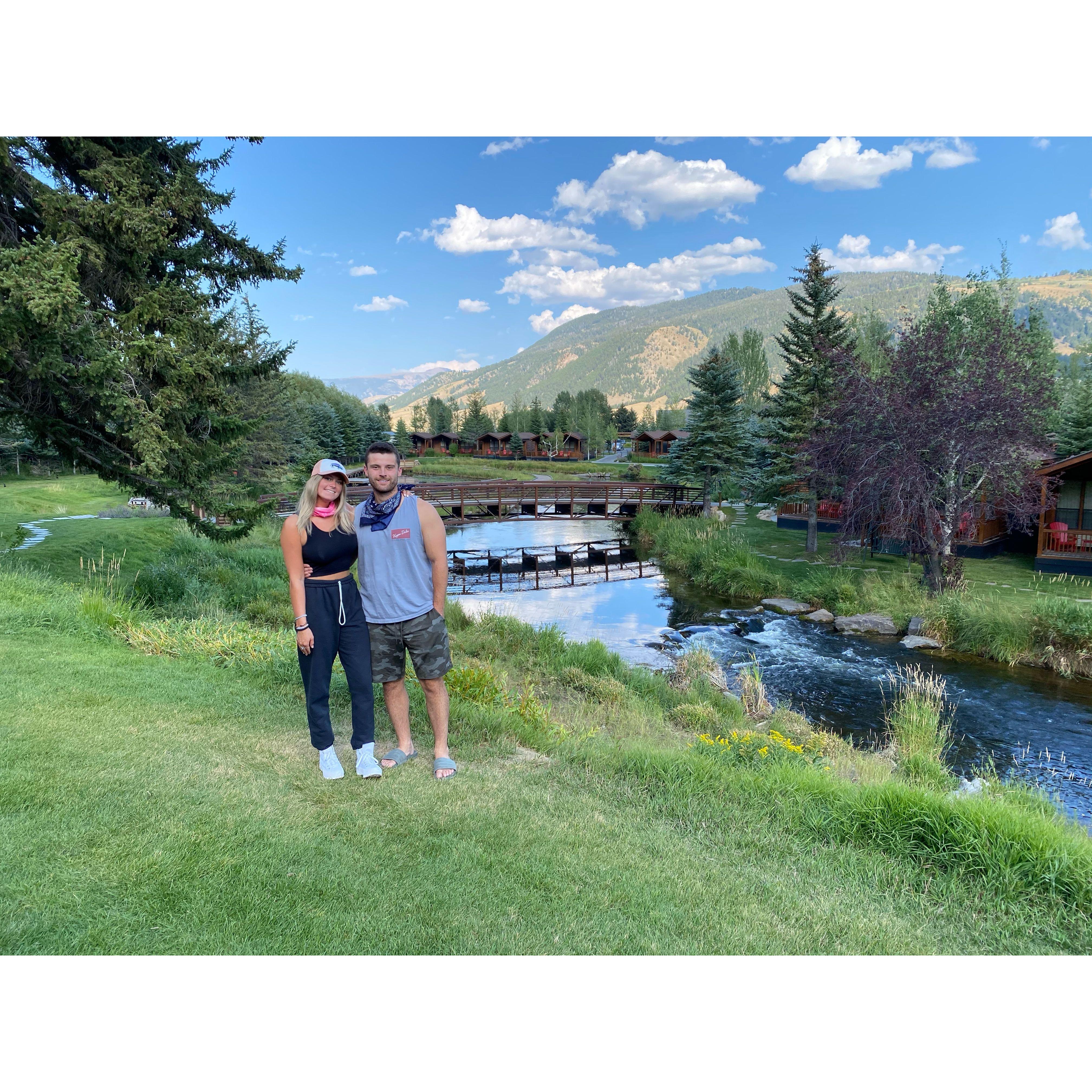 Our cute cabins in Wyoming