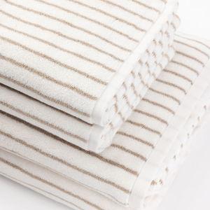 Luxe Striped Bath Towels