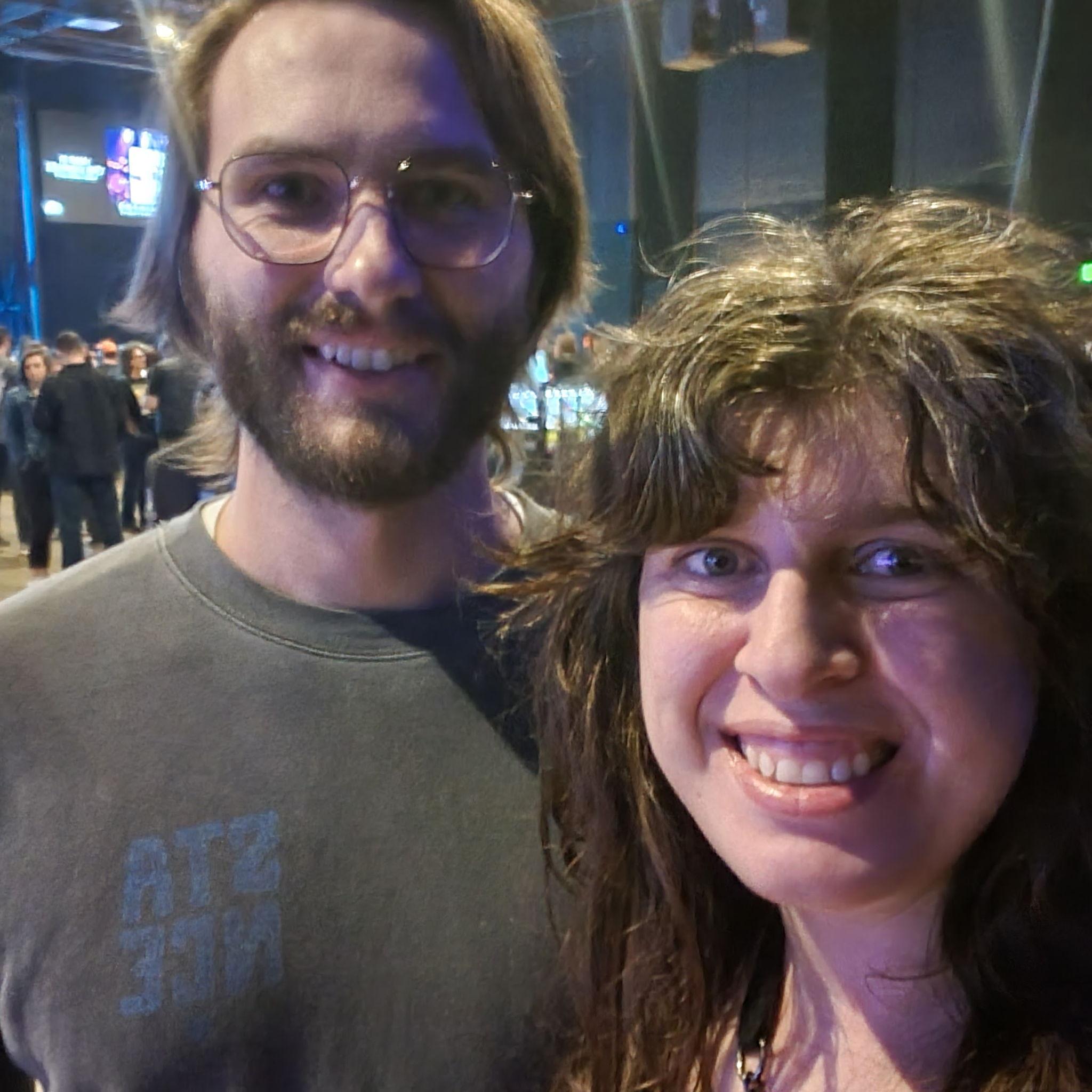 Our second concert together seeing Amyl and the Sniffers