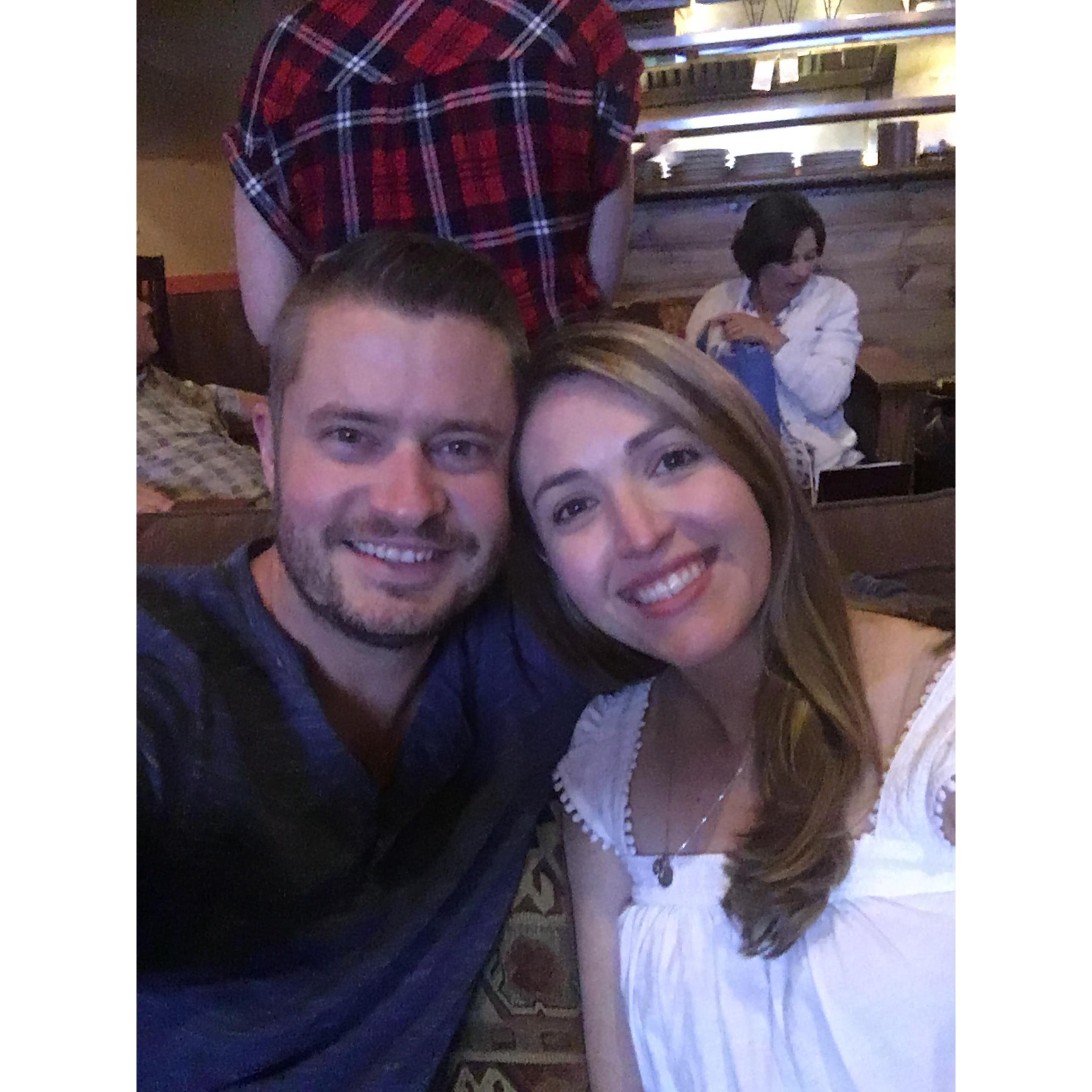 Our very FIRST picture together, as a couple. And apparently as babies.  Common Man - Lincoln NH