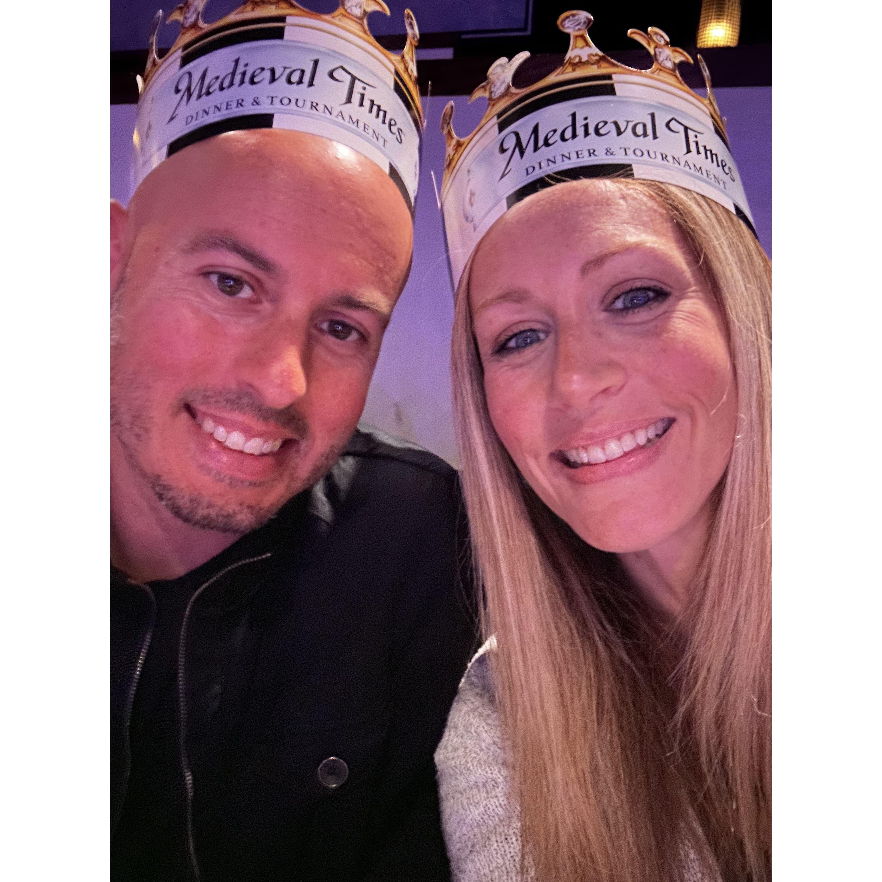 Mark's first trip to Medieval Times.