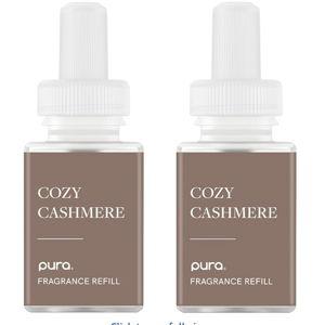 PuraHome Scent Refill - Smart Home Air Diffuser - Up to 120-Hours of Luxury Fragrance per Refill - Home Essential - Clean & Safe Diffuser Fragrance - 2 Pack, Cozy Cashmere