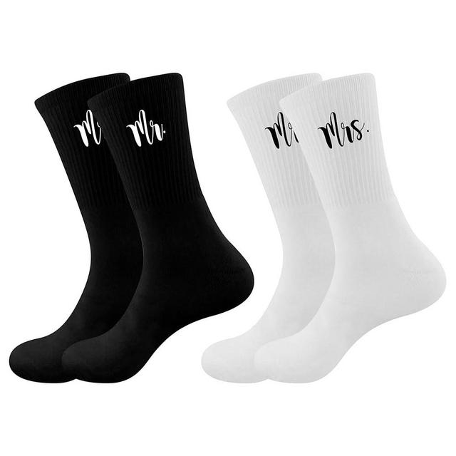 LADY&HOME Bride and Groom Wedding Socks, Novelty Socks, Wedding Gifts Engagement Gifts for Couples Newlyweds