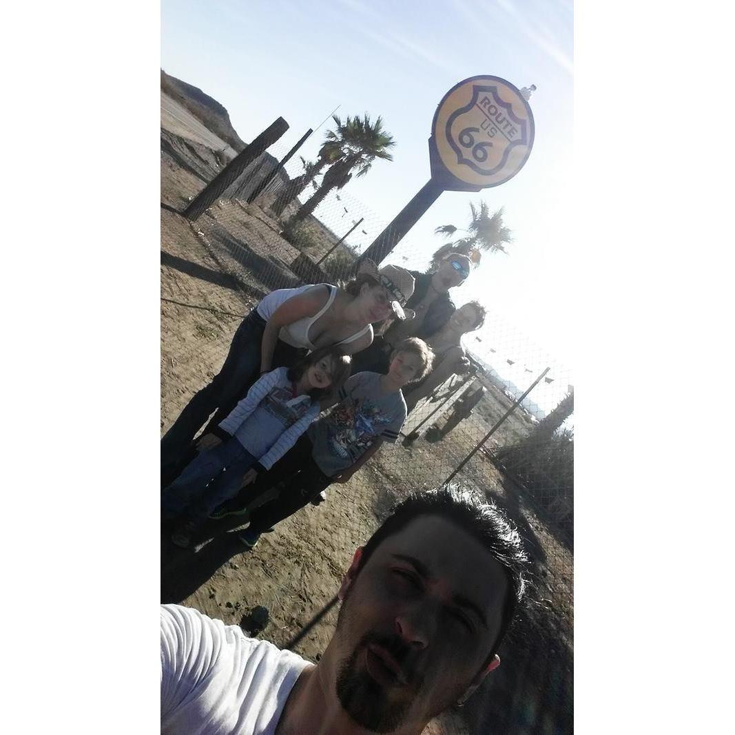 Getting our kicks on Route 66.