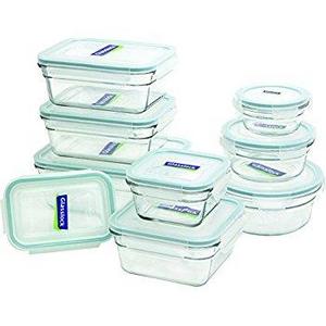 Glasslock 11292  18-Piece Assorted Oven Safe Container Set