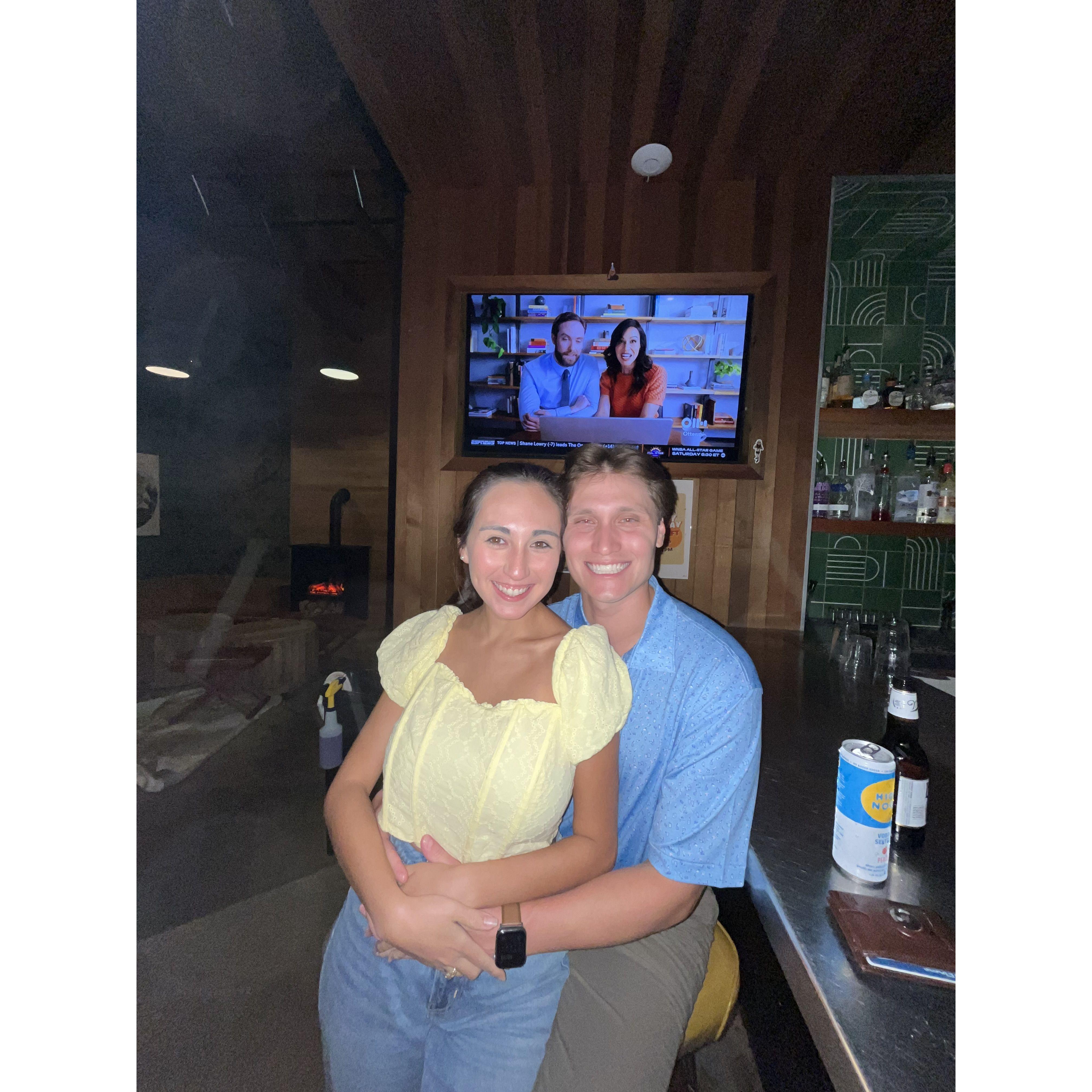 July 19, 2024: The night before Jonathan dropped down on one knee!