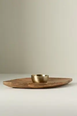 Tropical Hardwood Chip & Dip Platter