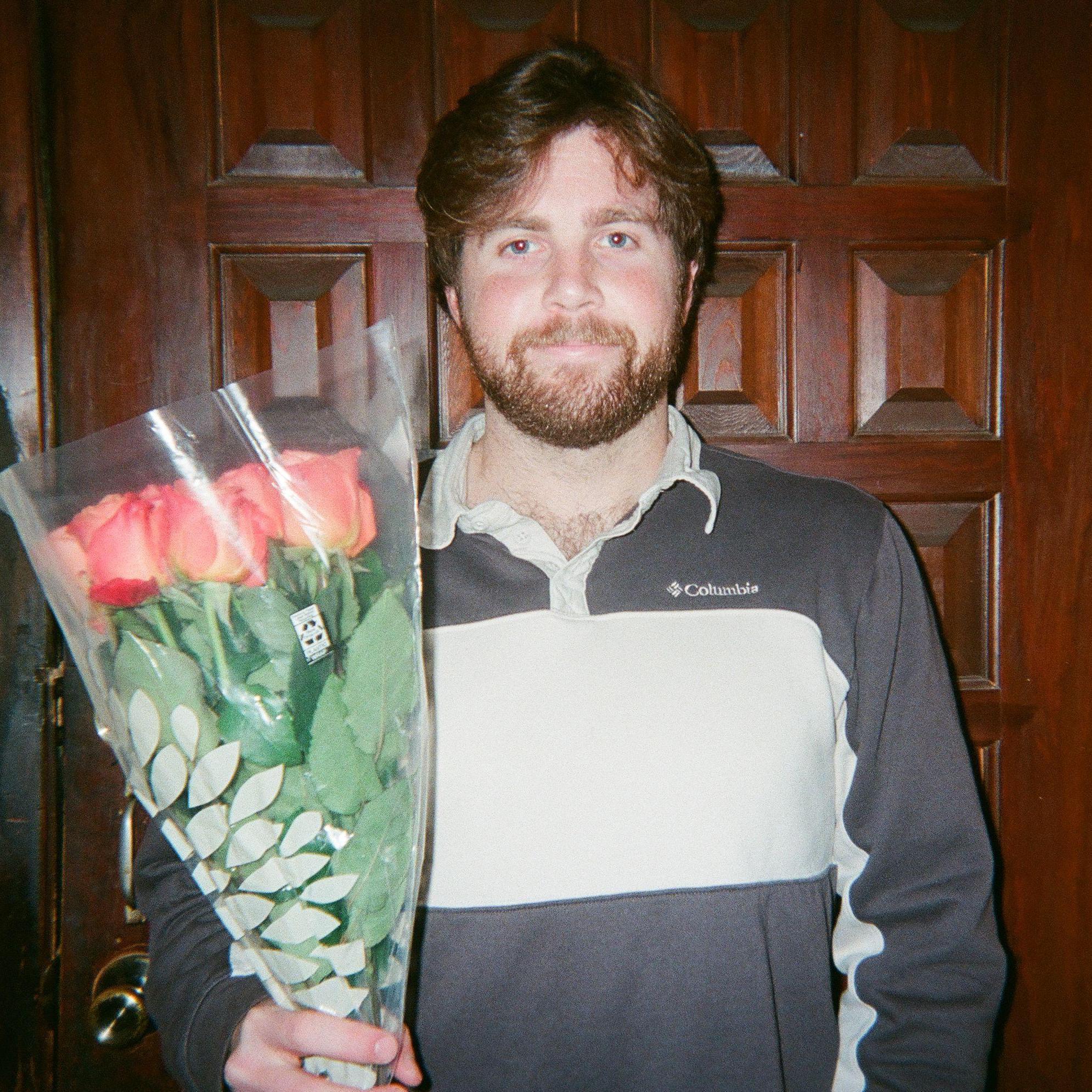 Travis brings flowers :)