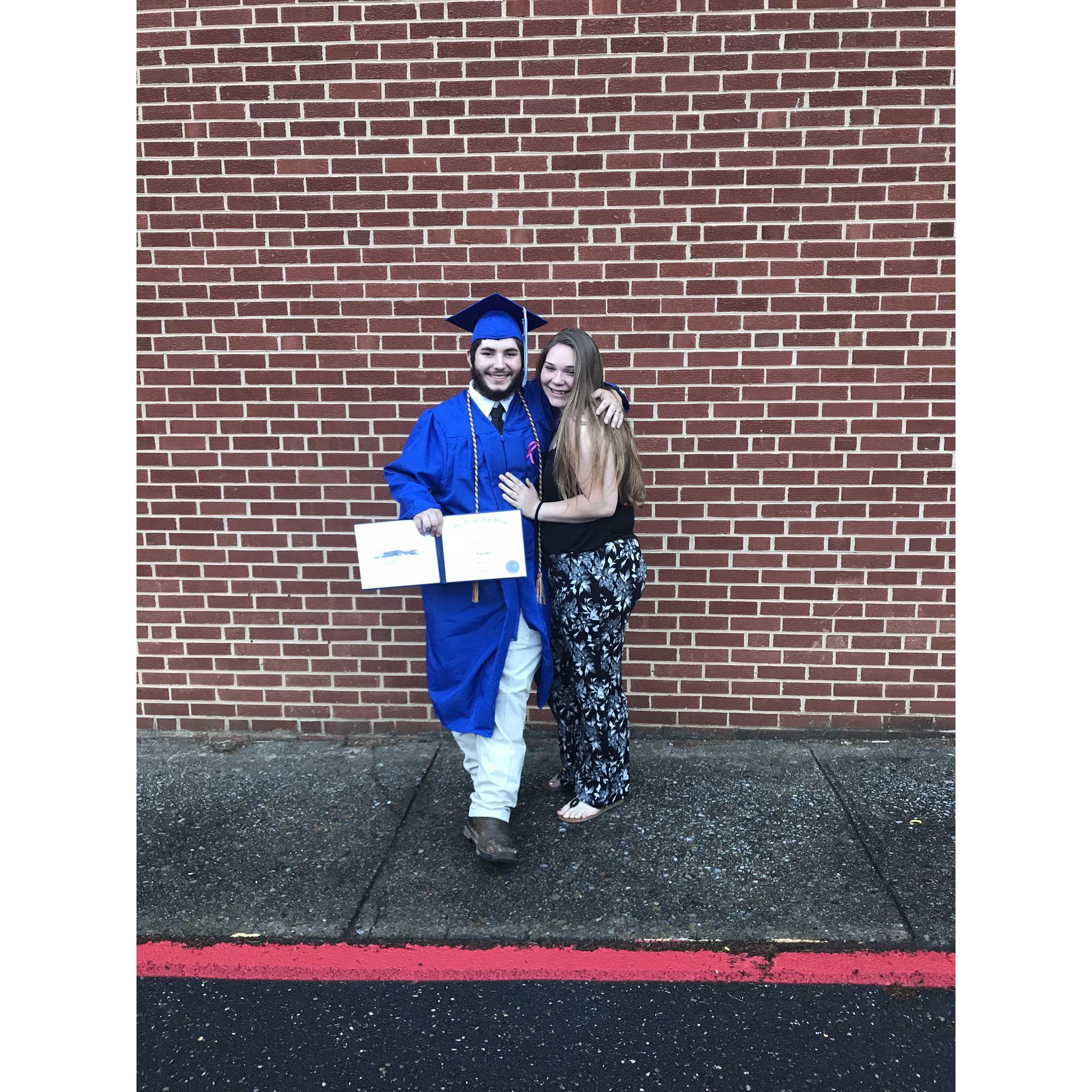 His graduation in 2018