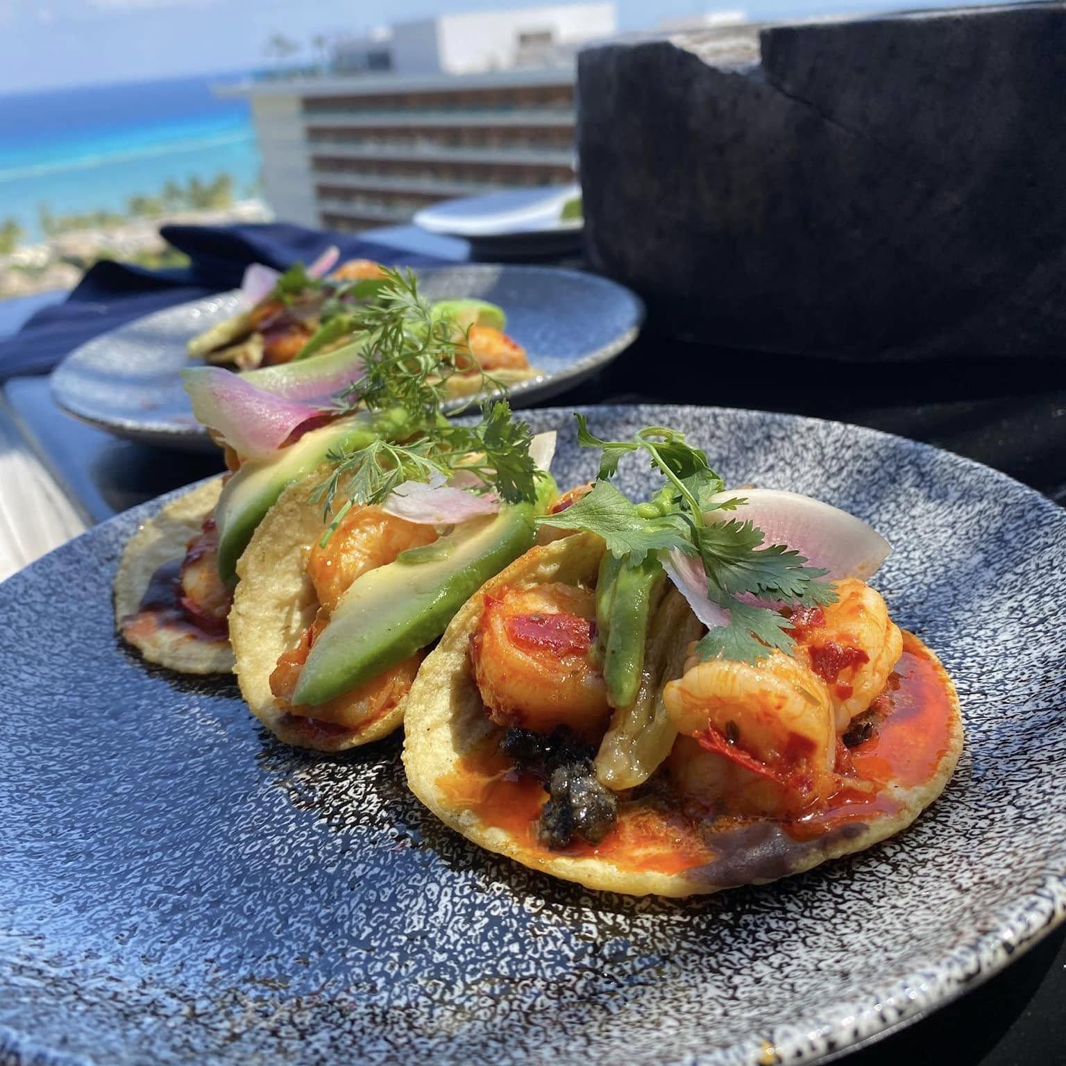 Try the Taco Experience, a 7-course tasting that dives deep into different regional Mexican flavors.