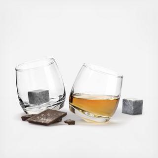 4-Piece Rocking Tumbler & Stone Set