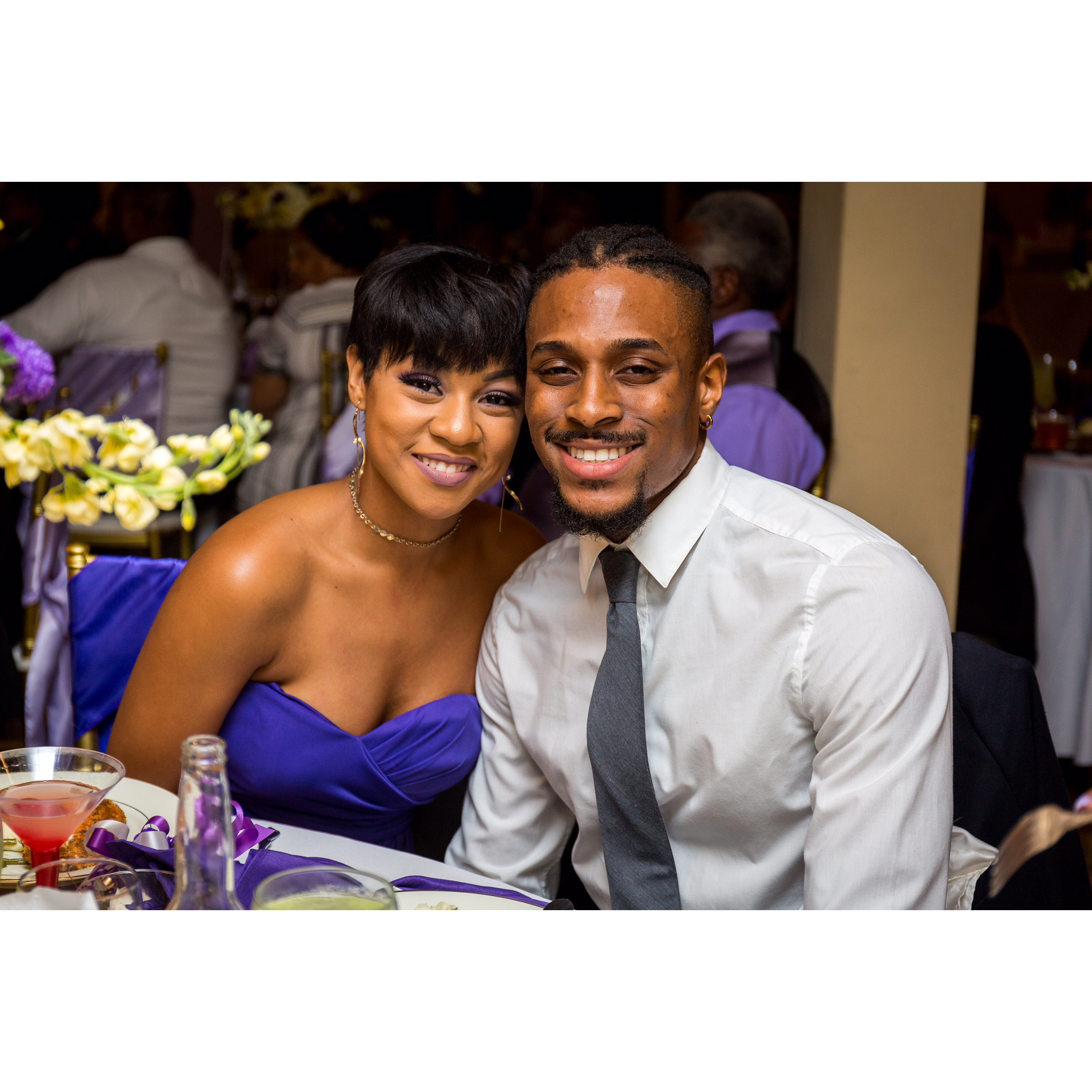 Our first time going to a wedding together
