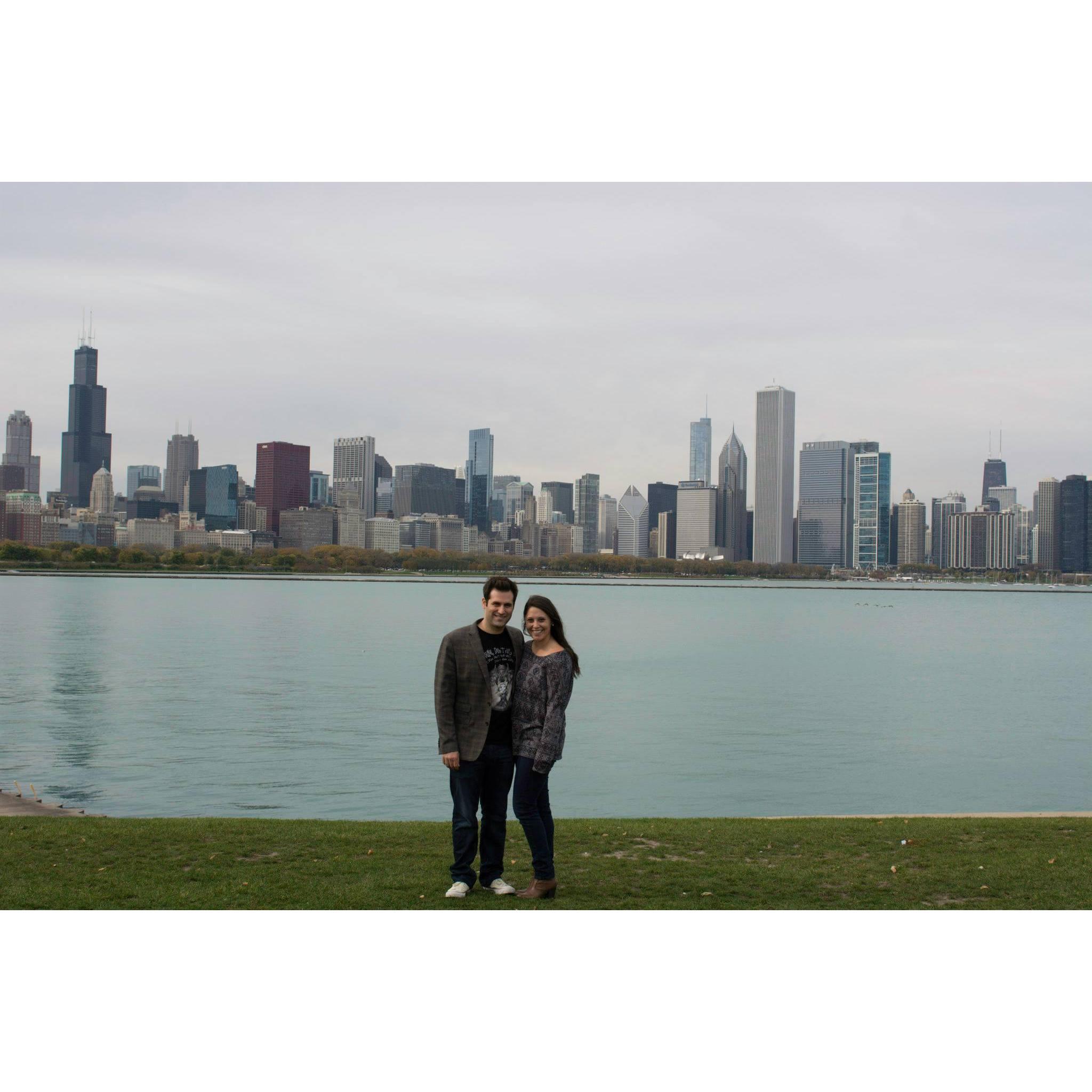 our first trip to chicago together!