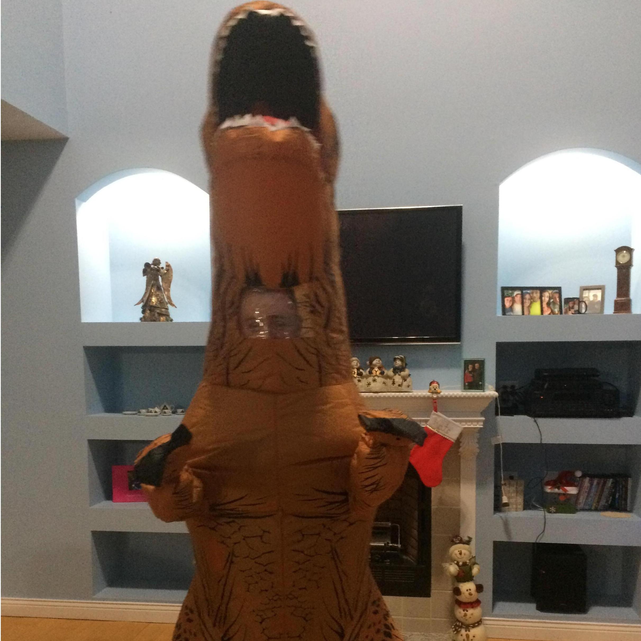 because he was obsessed with T-Rex's for a minute...