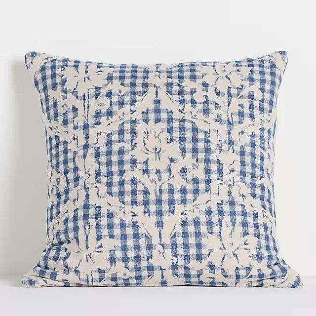 Damask Cotton Woven Icon Pillow