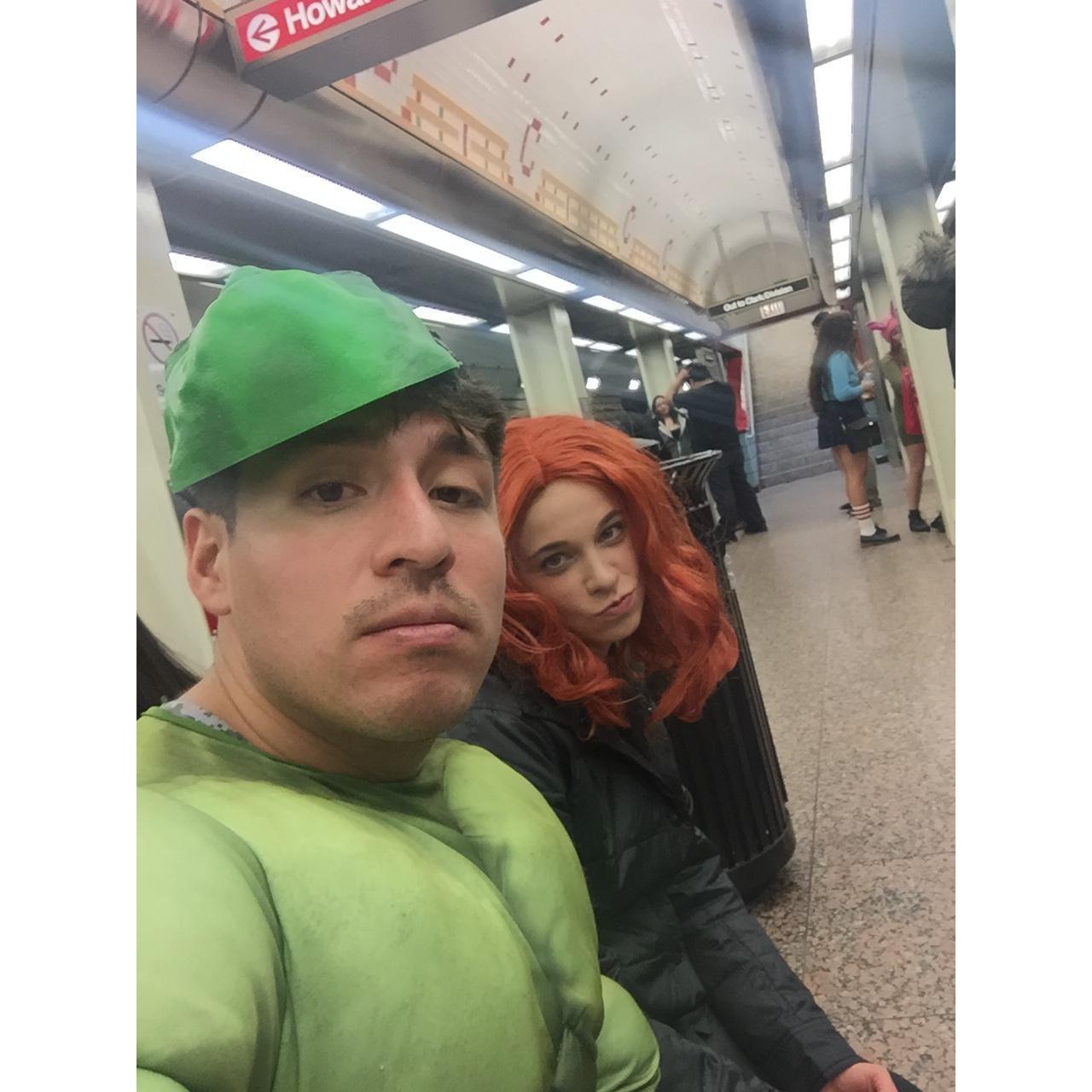 Hulk and Black Widow