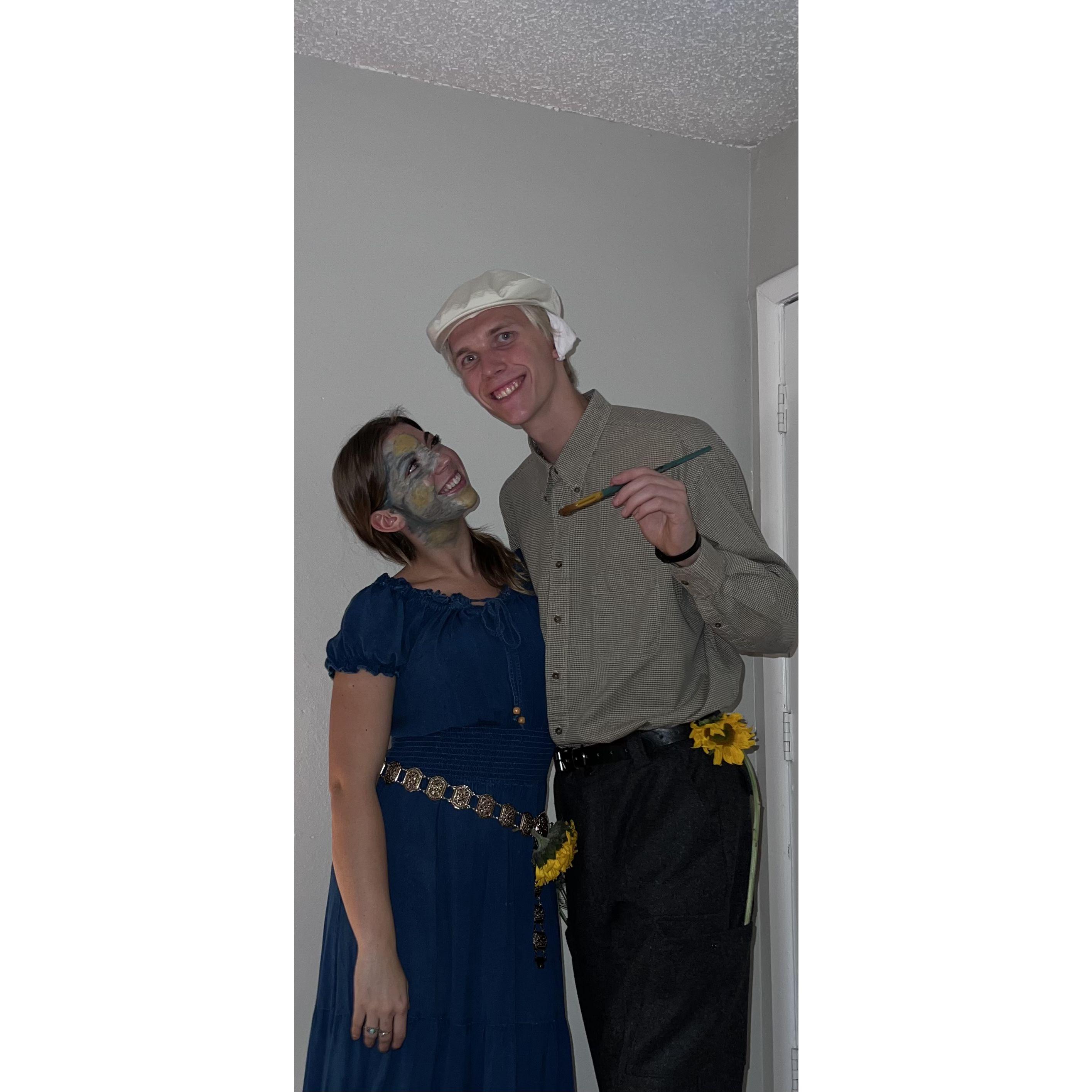 We were starry night and van gogh for Halloween!