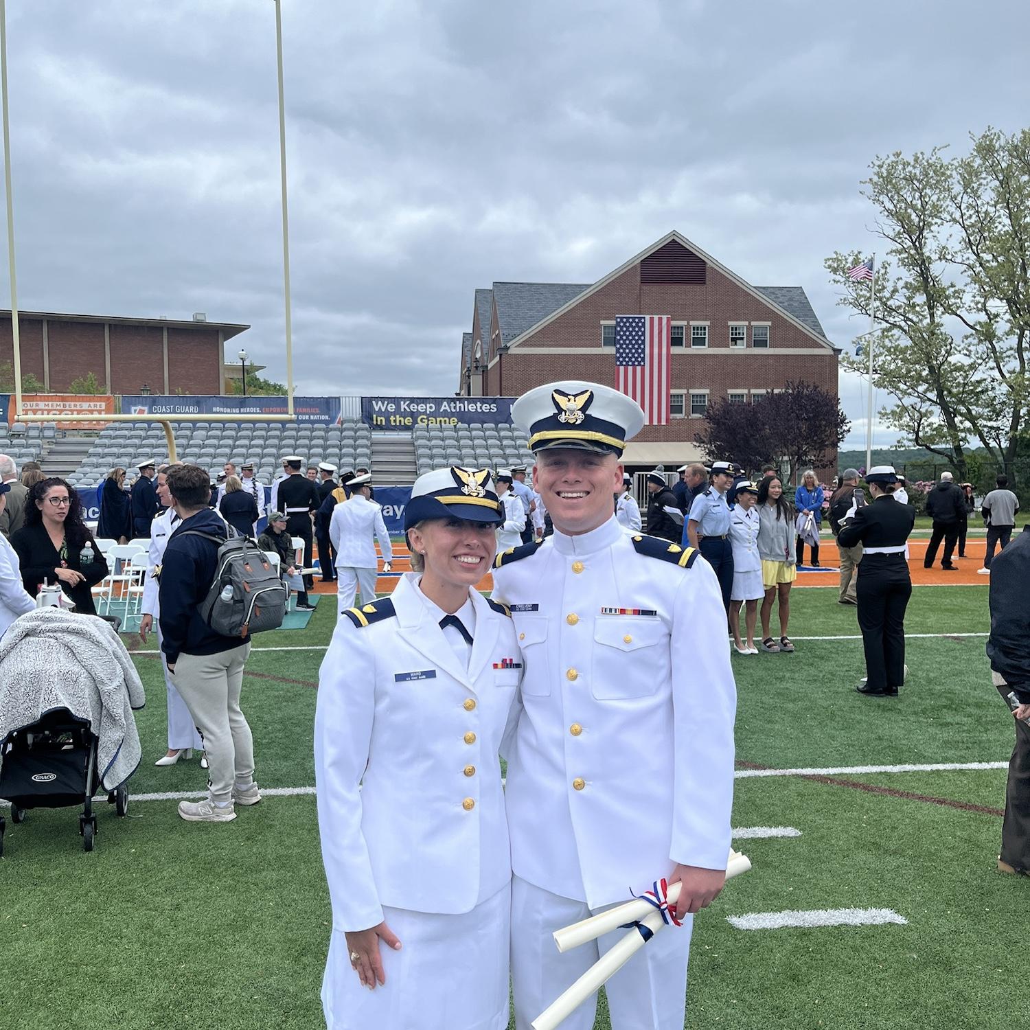 Graduation in May 2025. Kelsey headed to Hawaii and John headed to California. 4 years of hard work and all of them spent together!