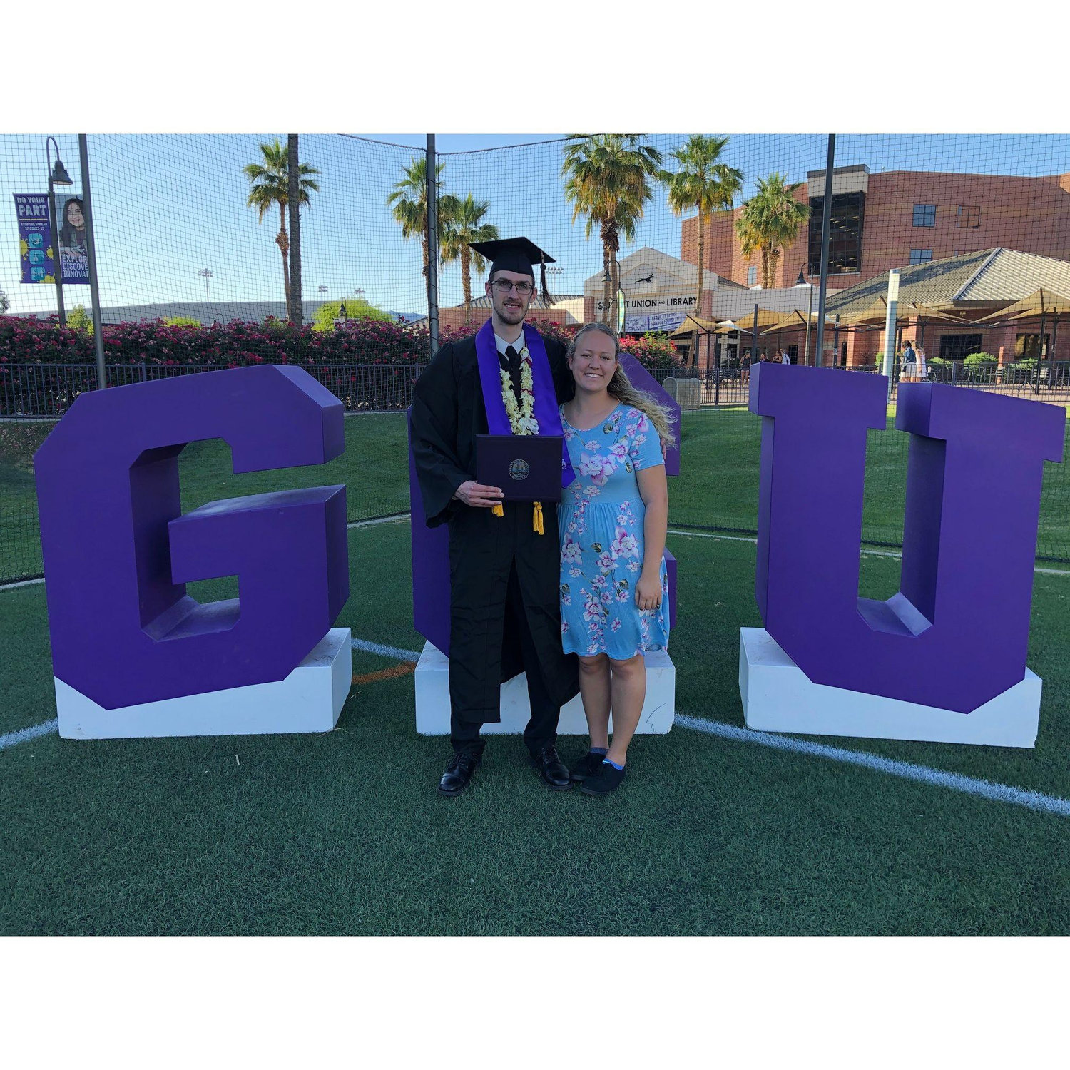 Trevor graduating with his Bachelors
