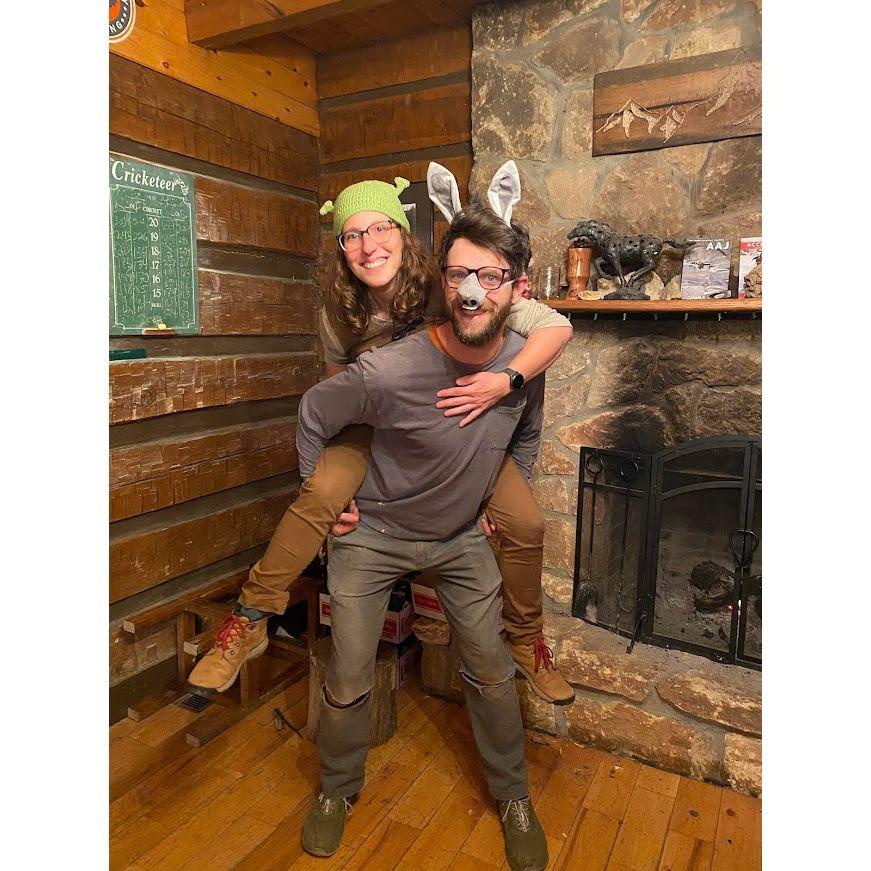 Shrek and Donkey at Skybridge Trivia