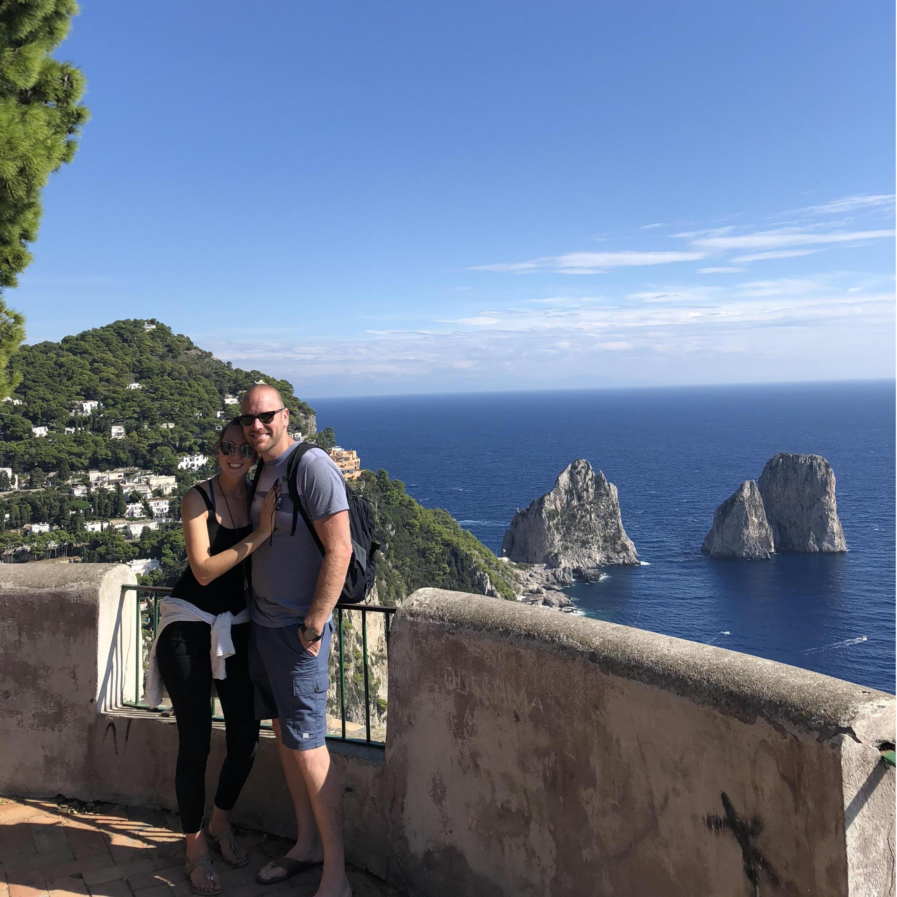 On the island of Capri, enjoying the view