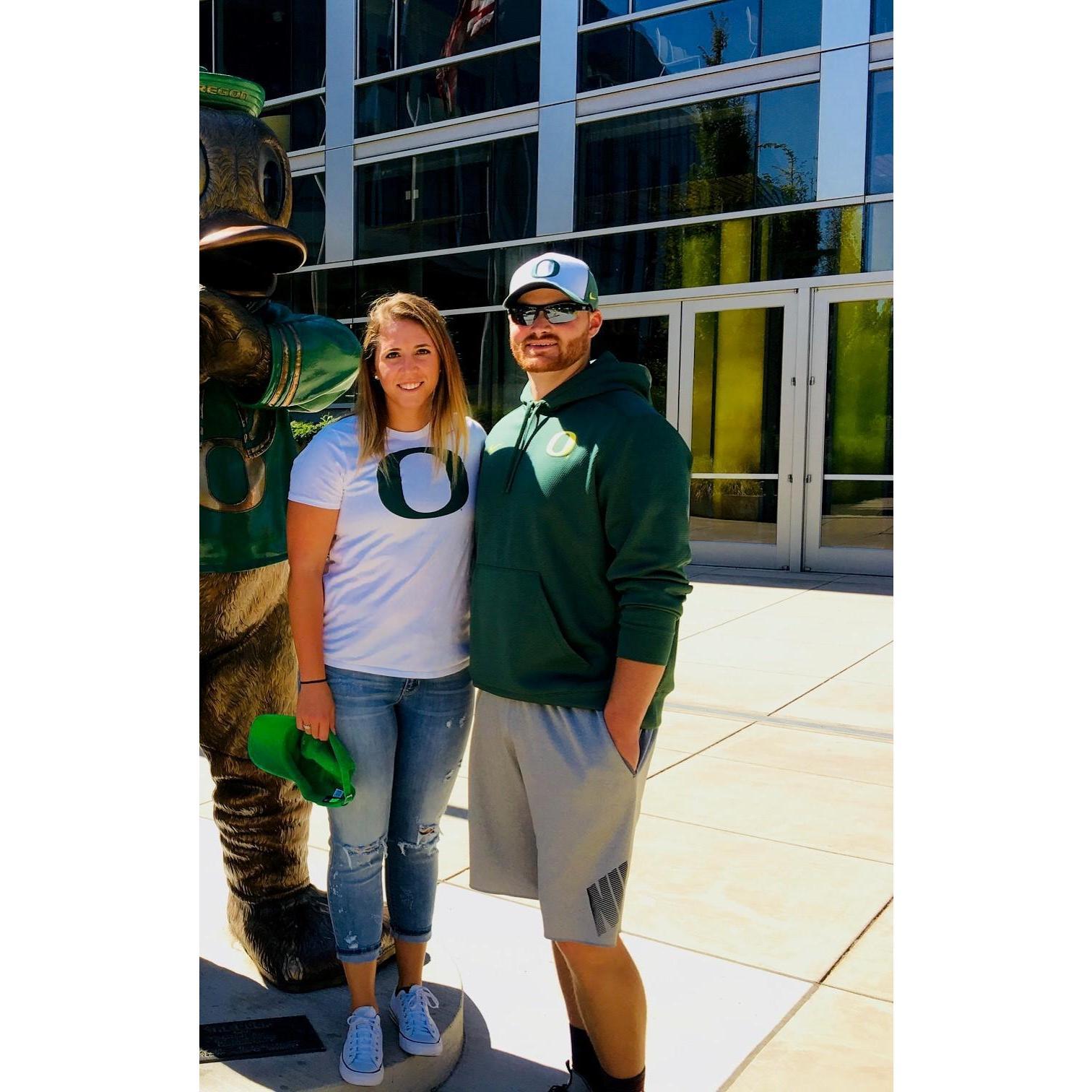 Our first Oregon football game together
