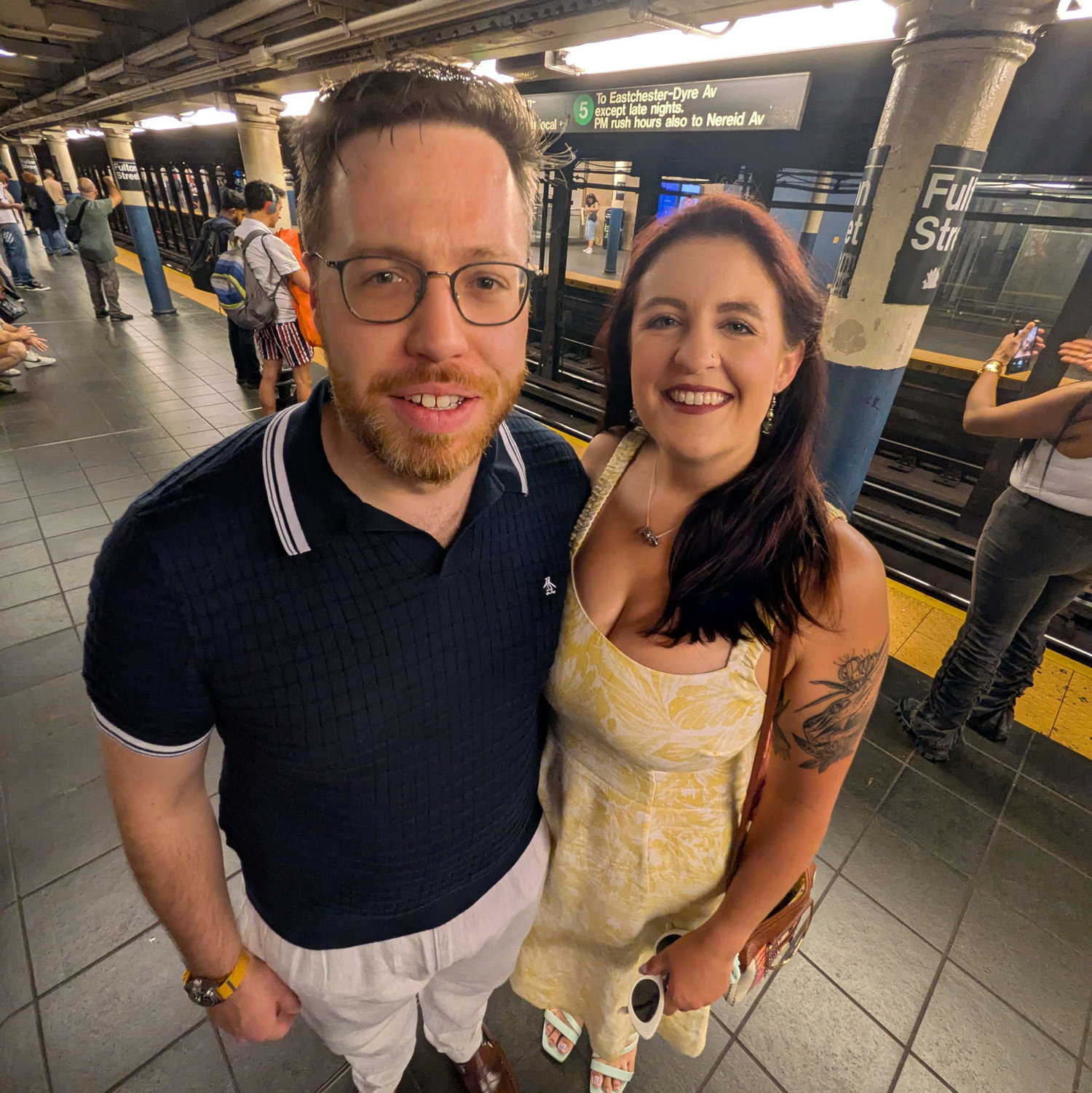 August 2025. A trip to New York for Patti's sister's wedding! We have no pictures of New York except this one in the subway.