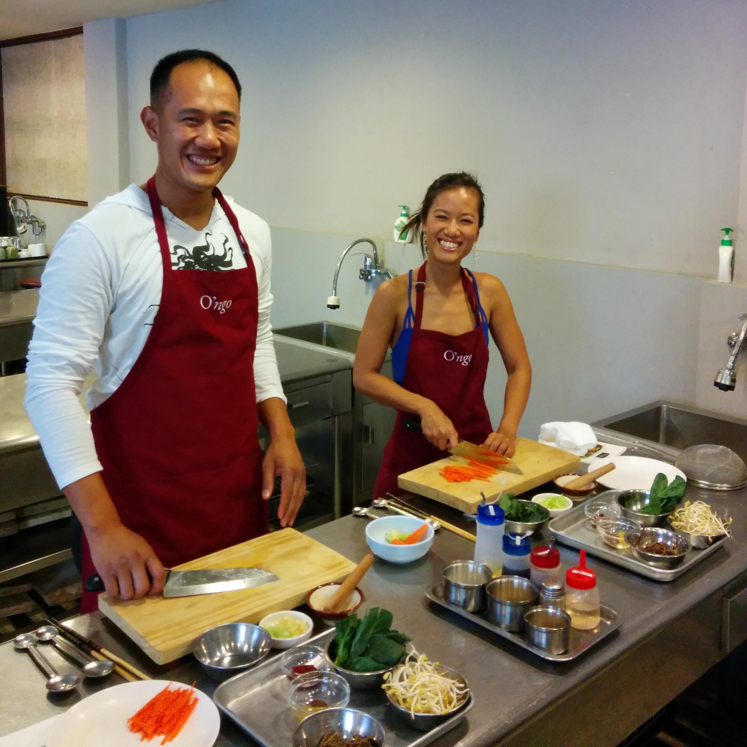 Our adventures go around the world! Cooking lessons in Korea...