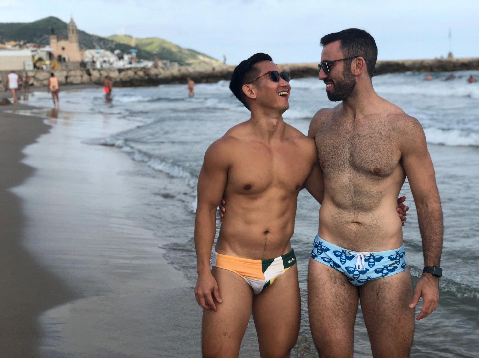 Enjoying a beach weekend back in 2018