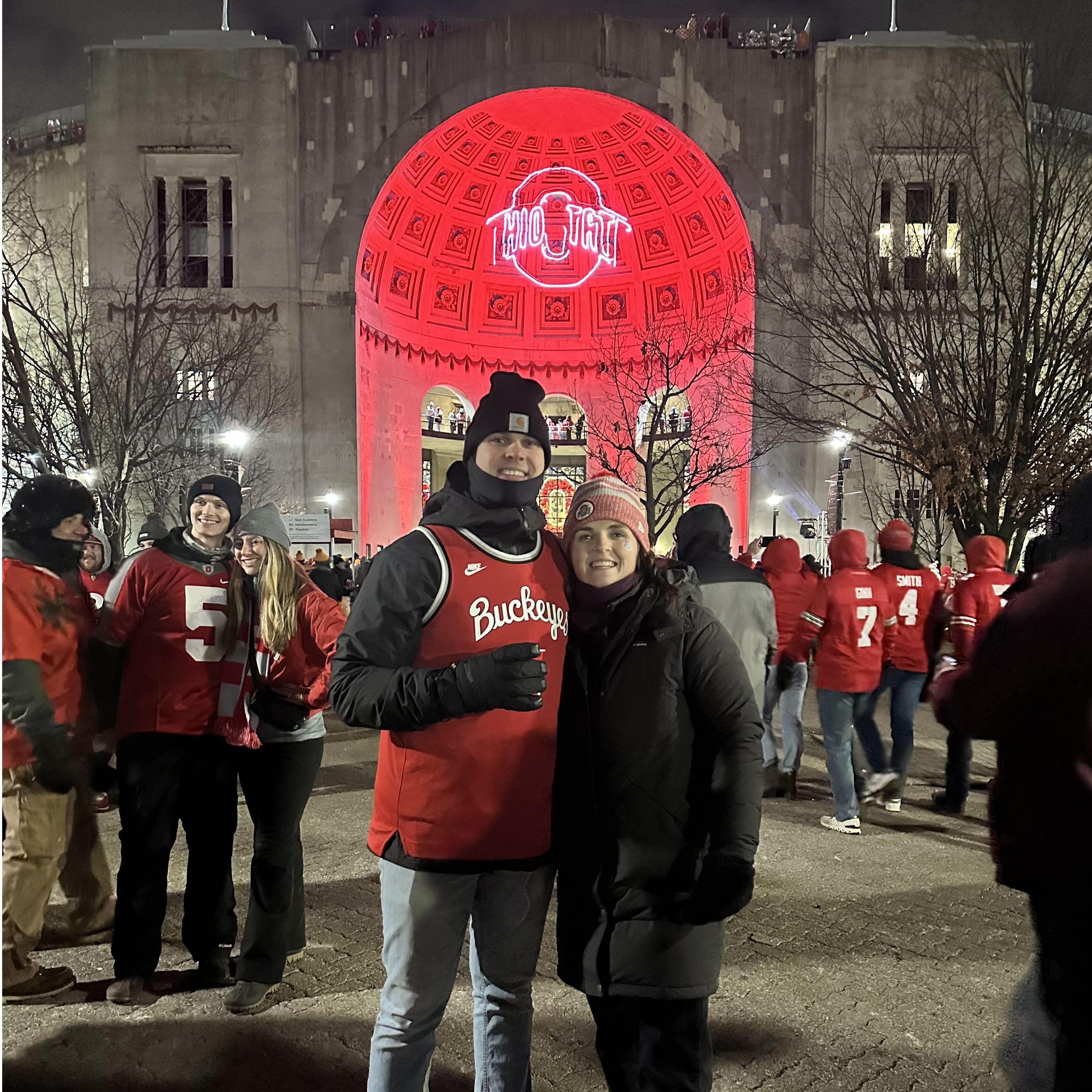 Tennessee vs. Ohio State game. Go Bucks!